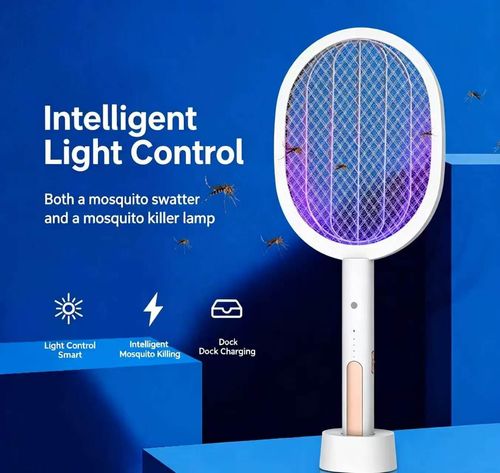 2-in-1 Solar-Powered Mosquito Swatter