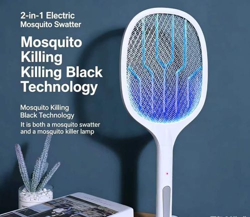 2-in-1 Solar-Powered Mosquito Swatter
