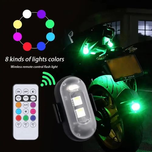 8PCS Wireless LED Strobe Light With