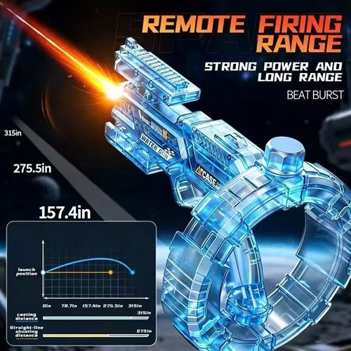 LED Electric Water Gun with Energy-Focusing Ring