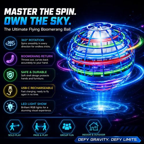 Kids' toys Children's Day gifts Anti-Gravity Floating Flying Ball, Auto Return