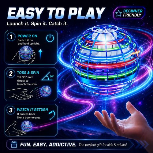 Kids' toys Children's Day gifts Anti-Gravity Floating Flying Ball, Auto Return