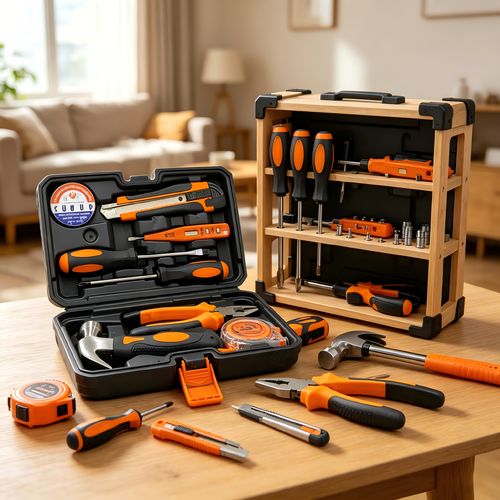9-piece Toolbox Set for Car and Home Use