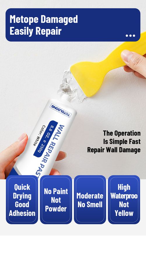 2 Tubes × 250g Wall Repair Paste with Free Tools