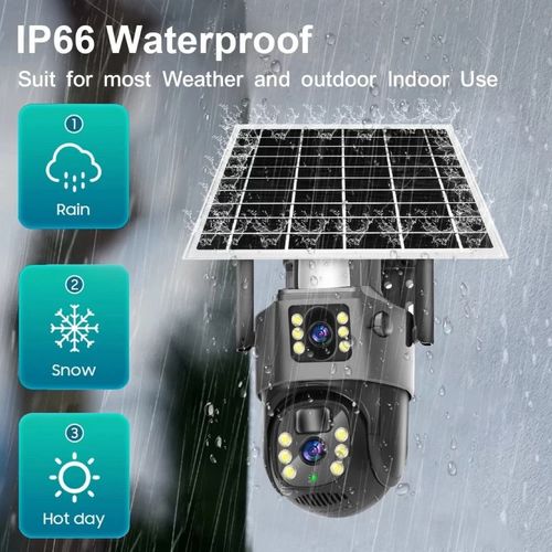 Outdoor Solar Powered PTZ Security Camera