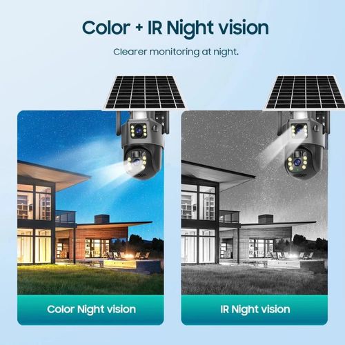 Outdoor Solar Powered PTZ Security Camera
