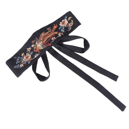 Vintage Hand-Embroidered Ancient Style Fabric Sash
