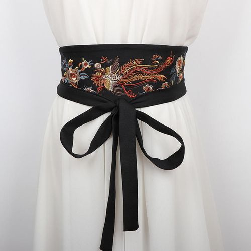 Vintage Hand-Embroidered Ancient Style Fabric Sash