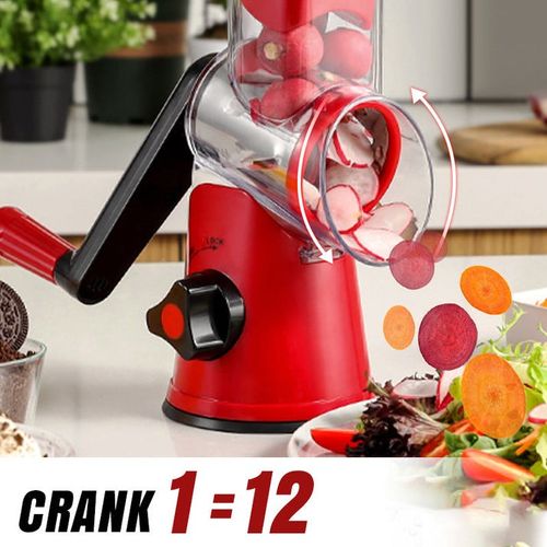 Limited Time Half Price-3 in 1 Rotary Cheese Grater Vegetable Shredder