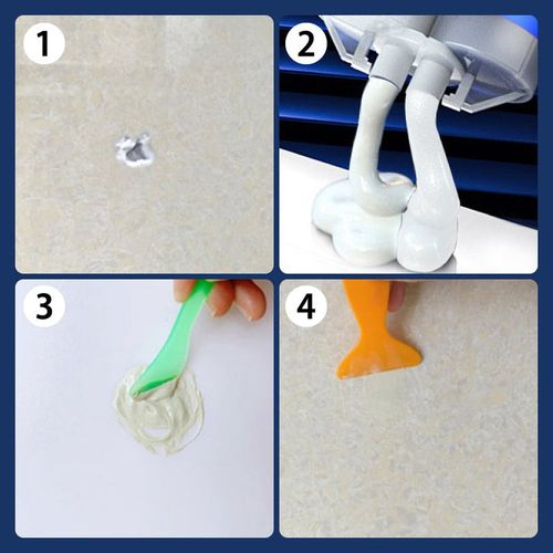 Kit voor reparatie van scheurenin keramische tegels