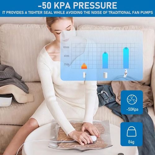 Grote uitverkoop 50% KORTING 🔥 6-delig USB elektrische vacuümpakket – Besparing van ruimte, reizen met weinig bagage!