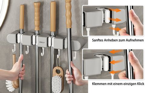 5 Slot & 6 Hook Wall Mounted Holder