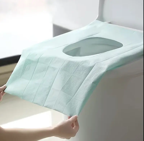 Disposable Toilet Seat Covers (20-Pack), 16x24in Nylon Plain Waterproof Portable Non-Slip Individually Wrapped Boxed Toilet Accessories Cover for Bathrooms Home Bathroom Hygiene Essentials