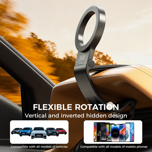 Magnetic Car Phone Mount, Hands Free Cell Phone Holder Clip Car Accessories fit 95° Adjustable Car Phone Holder for Magsafe Phone Holders