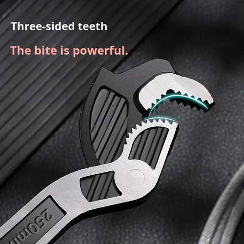 10-Inch Multifunctional High-Hardness Self-Locking Adjustable Wrench Industrial-Grade & Household Repair Wrench with High Torque