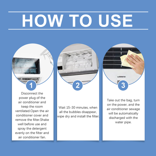 Air Conditioner Foam Cleaner Spray No Disassembly Required Air Conditioner Cleaner Gentle Foam Cleaner