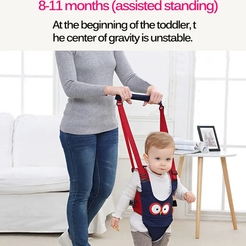 Baby Walking Harnesses Backpack, Safety Assistant Learning Walk Helper, Handheld Adjustable Wings Protective Belt