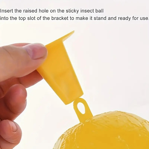 Ready to Ship Non-Toxic Disposable Sticky Fly Trap Ball with Stand for Kitchen Indoor Garbage Cans Instant Fruit Fly Catcher.Use (50-100 Sqm) Trap Flies Gnats Other Flying