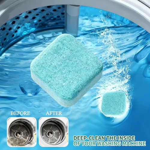 Washing Machine Cleaner Tablets 12 pack pet safe eco friendly cleaning tablets neutralizes pet related odors deep cleans grime keeps washing machine fresh easy to use