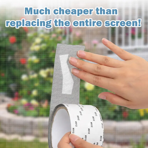 3 Count Window Screen Repair Tape,Sturdy Gray Screen Repair Adhesive, Fiberglass Mesh Mending Tape for Window and Door Screens