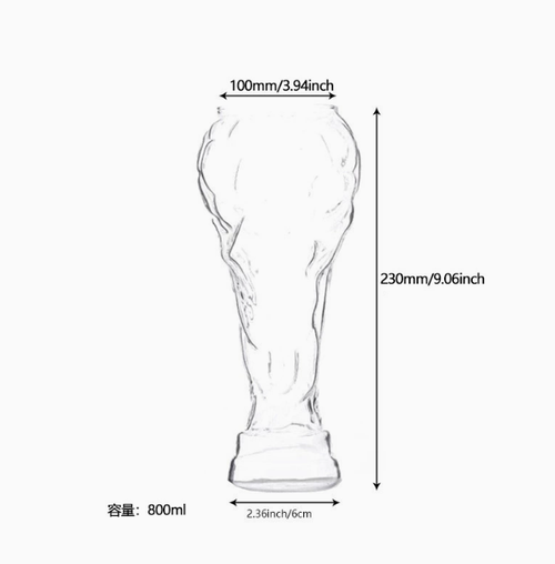 Football 2026 World Cup Themed Beer Mugs Set -800ML  Gift Drinkware for Sports Fans