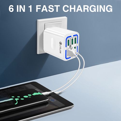 United Kingdom UK Fast Charger Type C Quick Charge 3.0 Wall Phone Charger