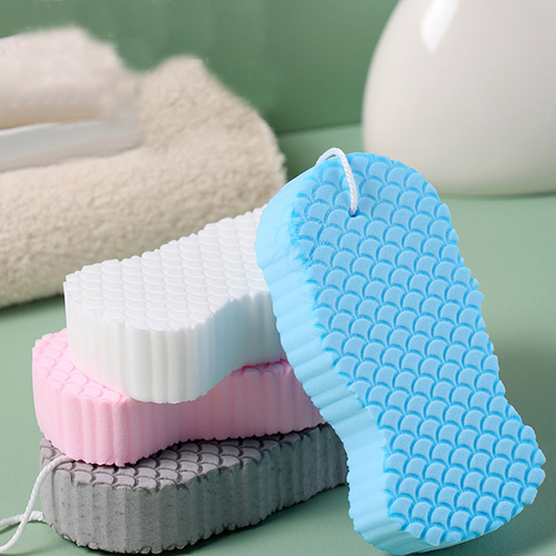 Eco-Certified Non-Abrasive Fashionable Aldult Baby Bath Sponge Glove Scrubber Skin Pain-Free Exfoliating Bath Tool for Bathroom