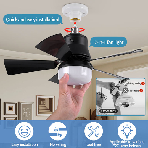 Bulb Fan Light