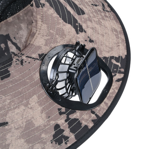 solar fan cap