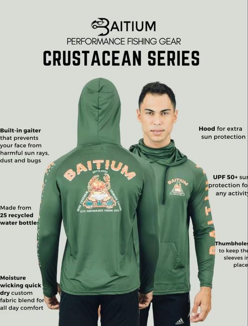 Fishing and Construction Shirts - Hooded UPF 50 Long Sleeve with Gaiter - Lightweight, Breathable, Moisture-Wicking, Premium Outdoor Wear for Men And Woman