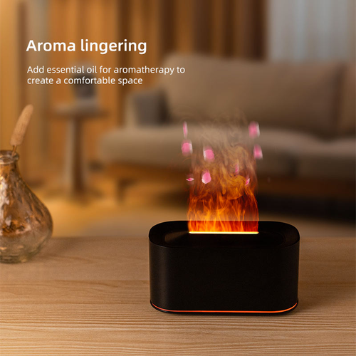 New Creative Simulation Colorful Flame Aromatherapy Machine Home Desktop Automatic USB Fragrance air Humidifier