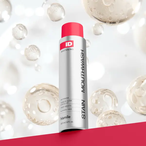 Stain Whitening Mouthwash for White Teeth, Freshens Breath with Essential Oils 237ml