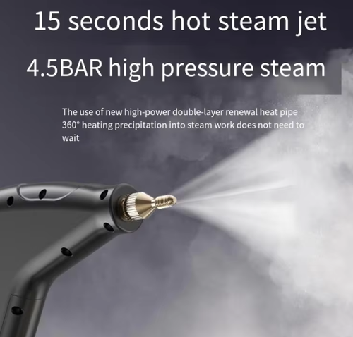 Electric Or Manual High-Temperature Handheld Steam Cleaner for Kitchen Car Oil Fume & Household Cleaning-Multi-Functional Steamer