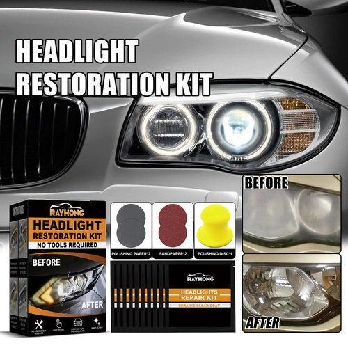 Nano Wax Professional Grade Car Headlight Repair Restoration Agent 120g MSDS Certified Stains Minor Scratches Brightness Clarity