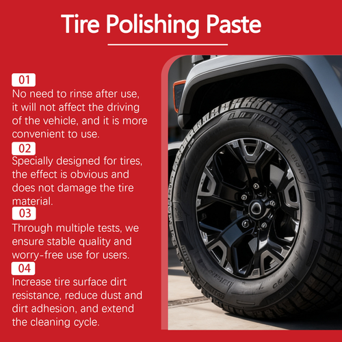 Portable Tire Polishing & Care Paste – For Tire Refurbishment, Maintenance, and Crack Prevention