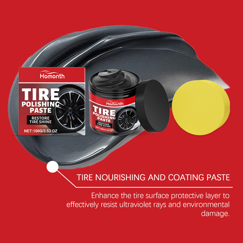 Portable Tire Polishing & Care Paste – For Tire Refurbishment, Maintenance, and Crack Prevention