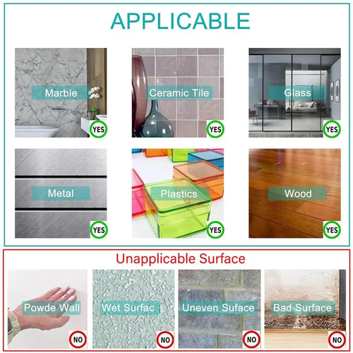 2026 Upgrade 10.5ft Long Heavy-Duty Transparent Nano Self-Adhesive Double-Sided Invisible Mounting Tape, Renter-Safe Multi-Surface Stretchable Residue-Free Washable for Home Decor, Dorm Room Inspo, Marble Household Items