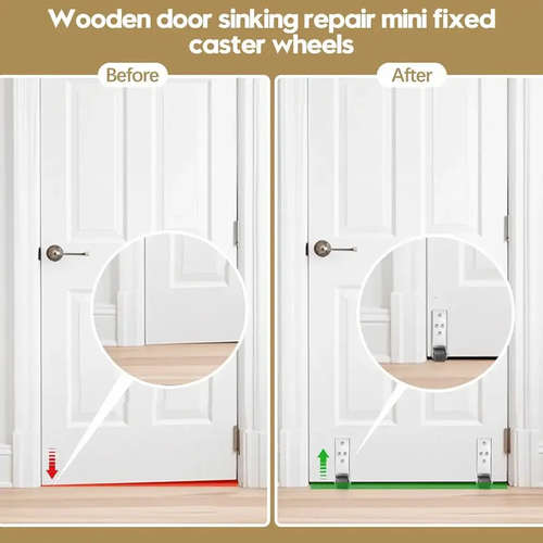 Vertical Track Roller Wheel Sliding Door Bottom Guide Nylon Wheel Aluminum Bracket Anti-Swing Door Stop For Barn Door Cabinet Wardrobe Smooth Quiet Sliding 2.91*2.68*0.83 Inch 1.23 Oz.