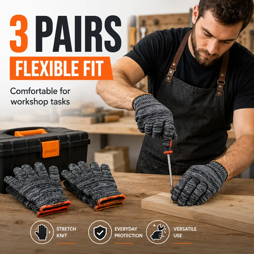 Unisex gardening gloves. versatile work gloves with strong grip, made of stretchy, breathable knit fabric. suitable for gardening, DIY, household chores, and workshop tasks