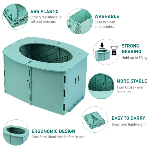 Best-selling Baby Mobile Toilet Travel Out Baby Potty Baby Foldable Toilet Seat