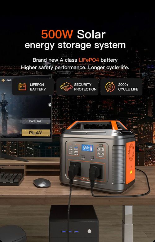 500W Outdoor Solar Energy Storage Power System