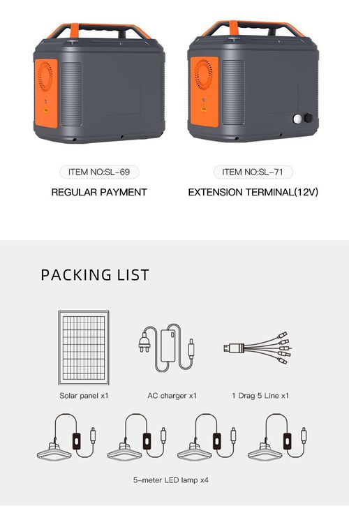 500W Outdoor Solar Energy Storage Power System