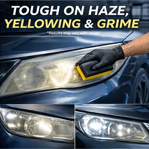 Automotive Headlamp Restoration Fluid - Crystal Coating Agent for Oxidized, Yellowed, Blurred Headlamps, Fog Lights, DIY Car Care Detailing Tool, Oxidized Headlamps