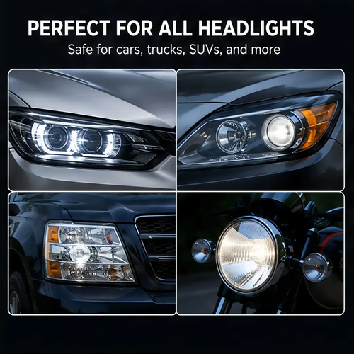 Automotive Headlamp Restoration Fluid - Crystal Coating Agent for Oxidized, Yellowed, Blurred Headlamps, Fog Lights, DIY Car Care Detailing Tool, Oxidized Headlamps
