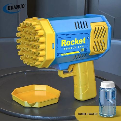 New Bubble Machine Toy Kids Rocket Launcher Outdoor Children's Gift Boys Girls Electric Automatic  Plastic