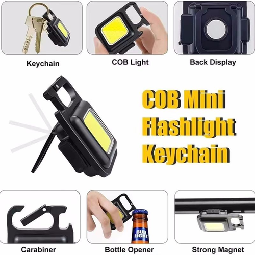 Portable Pocket Light Keychain Flashlight Aluminum Alloy Super Bright LED Work Light Portable Mini LED Flashlight