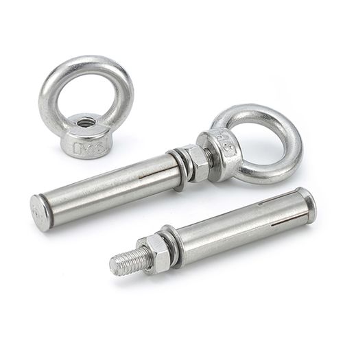 304 Stainless Steel Heavy Duty Eye Bolt Sleeve Anchors Ring Loop Hook Concrete Expansion Shield Anchor Bolts for Ceiling Hanging