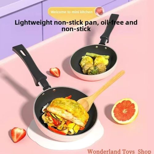 Realistic Mini Cooking Set for Kids Pretend Play Kitchen Toys DIY Cookware Educational Playset for Girls Boys Perfect Gift Indoor Home Play Ultimate Unisex Toy Cooking Kit with Fun Masking Tape Creative Pretend Play Kitchen Toys Real Mi