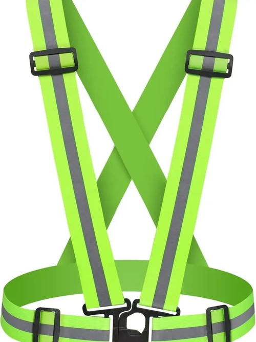 Adjustable Safety Vest High Visibility Reflective Running Belt
