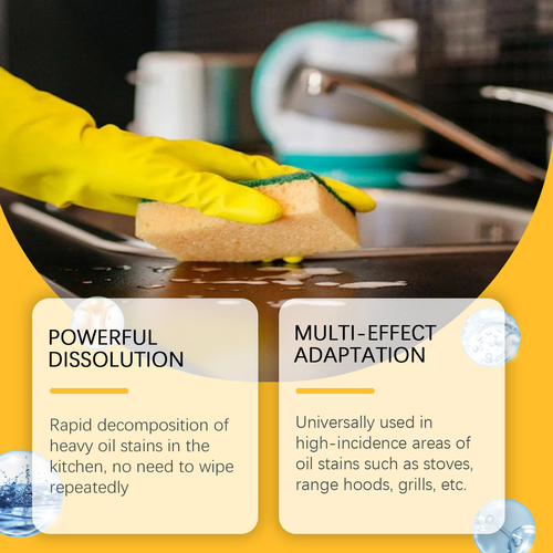 New Powerful Kitchen Detergent Oil Stain Cleaner Spray Liquid Kitchen Bubble Cleaner Spray for Cleaning Kitchen